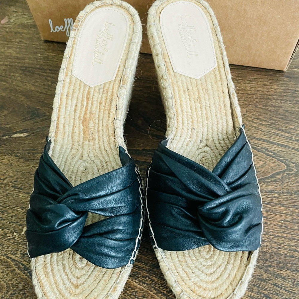 Loeffler Randall Blanche Black Espadrilles with Bow Detail EUC/with original box - Picture 7 of 13